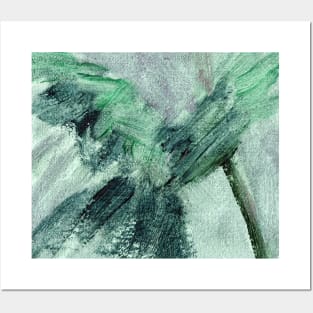 Abstract Oil Painting Emerald Green 11c4 Posters and Art